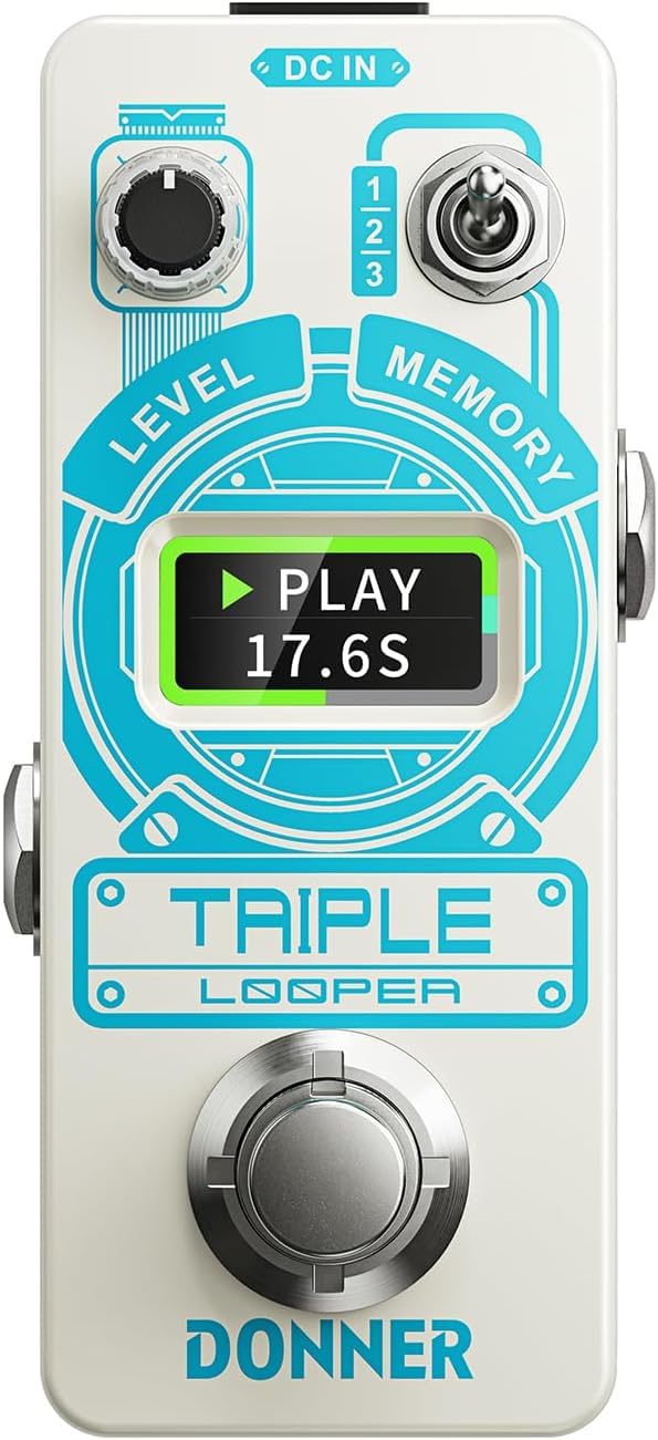 Amazon | Donner Triple Looper エフェクター ルーパー 最大90分録音